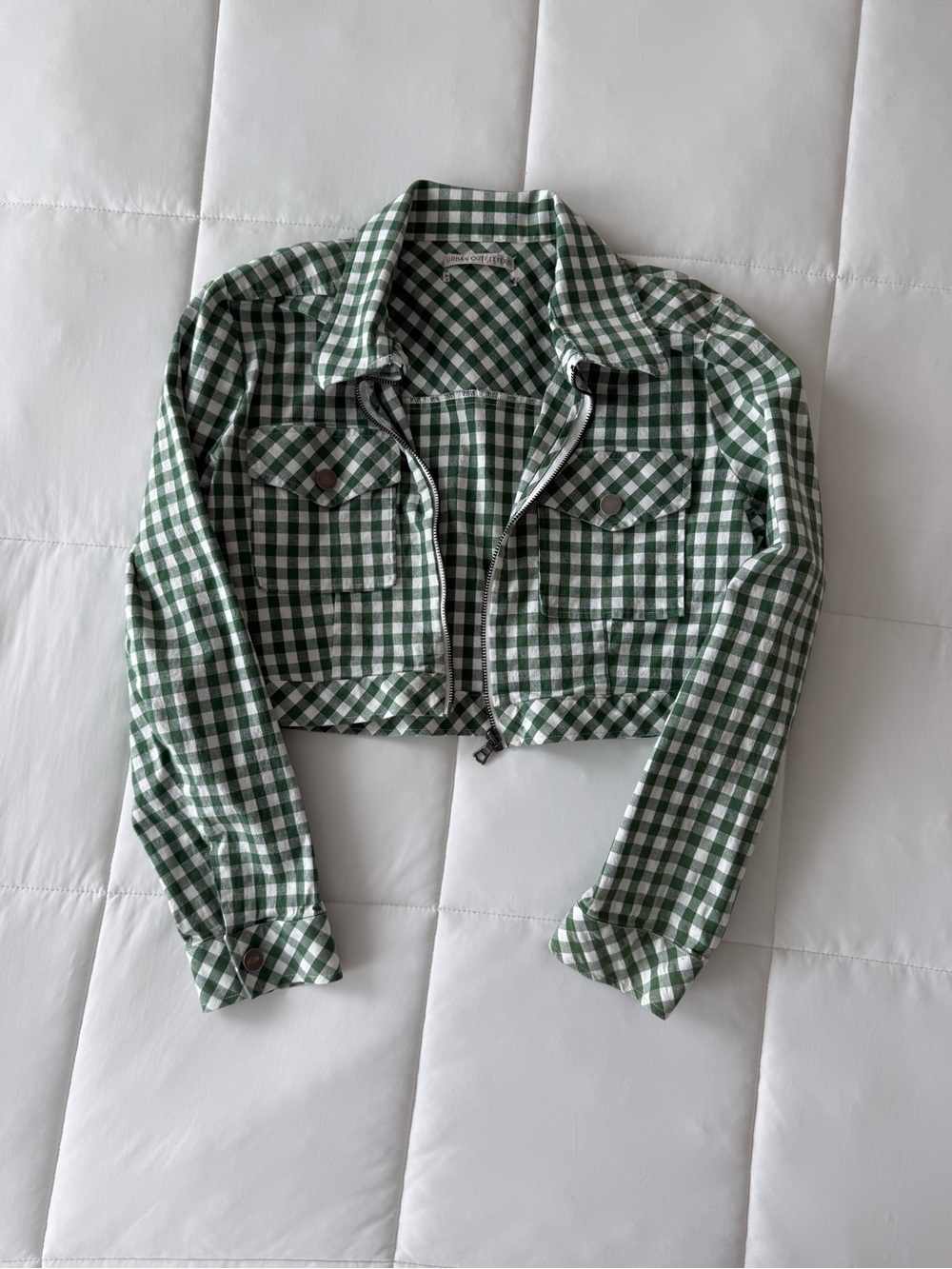 uo gingham jacket - Picture 2 of 6